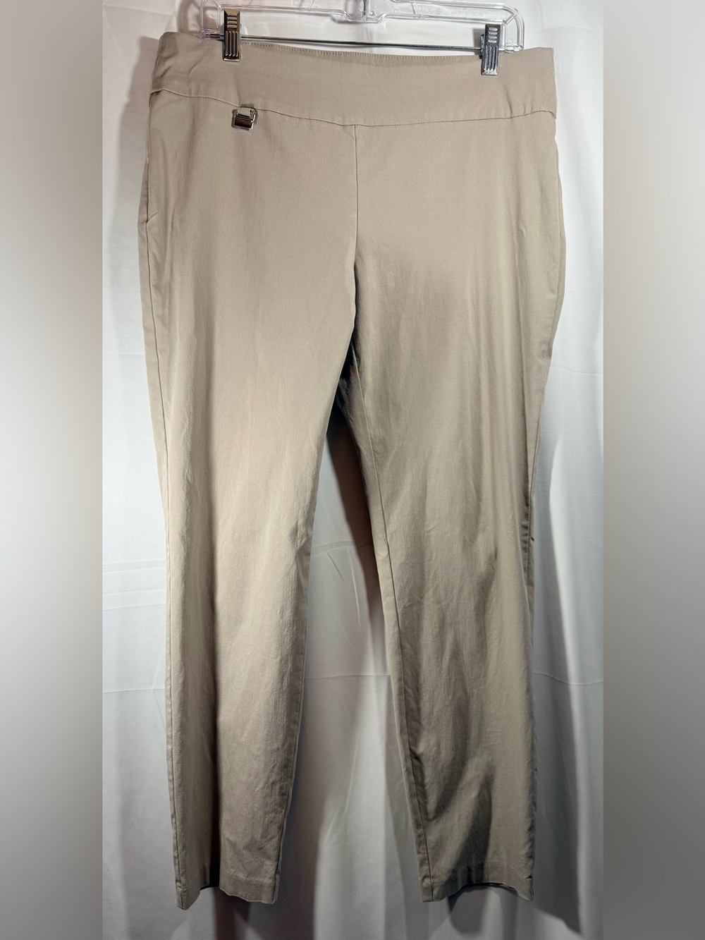 Alfani Light Beige Straight-Leg Pants Size 14